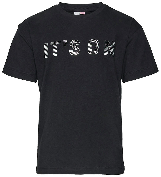 Vero Moda Girl T Shirt Vmstudy Black/silver Rhine Stones