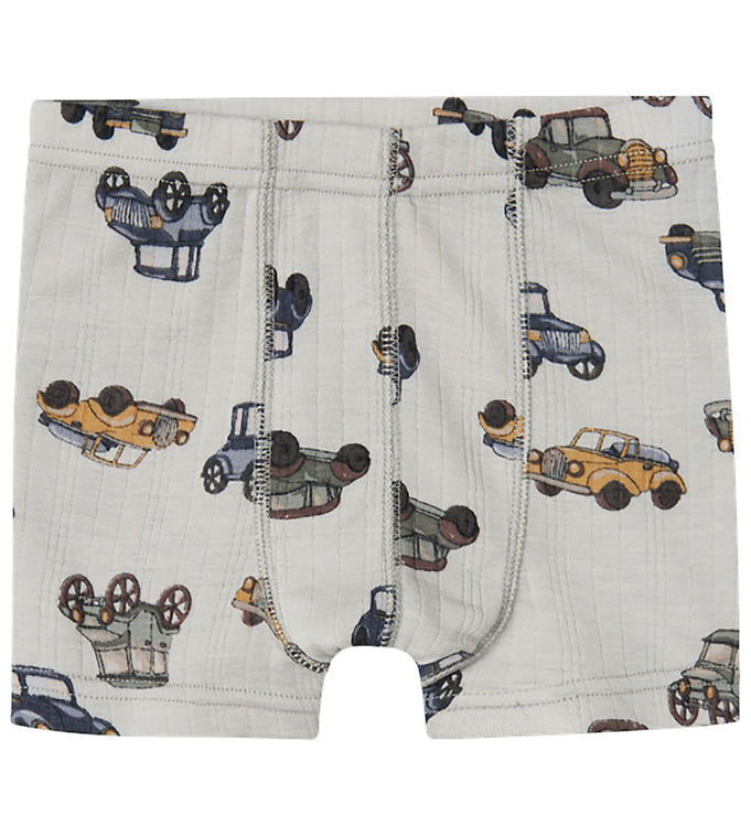 Name It Uld Boxershorts NmmWang Grå Til Drenge 110