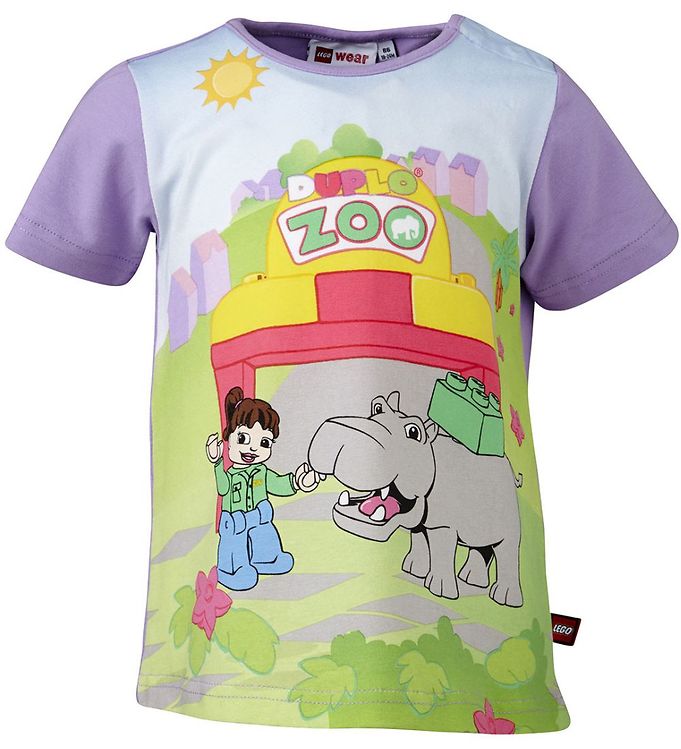 LEGOÂ® Duplo T-shirt - Lavendel m. Zoo