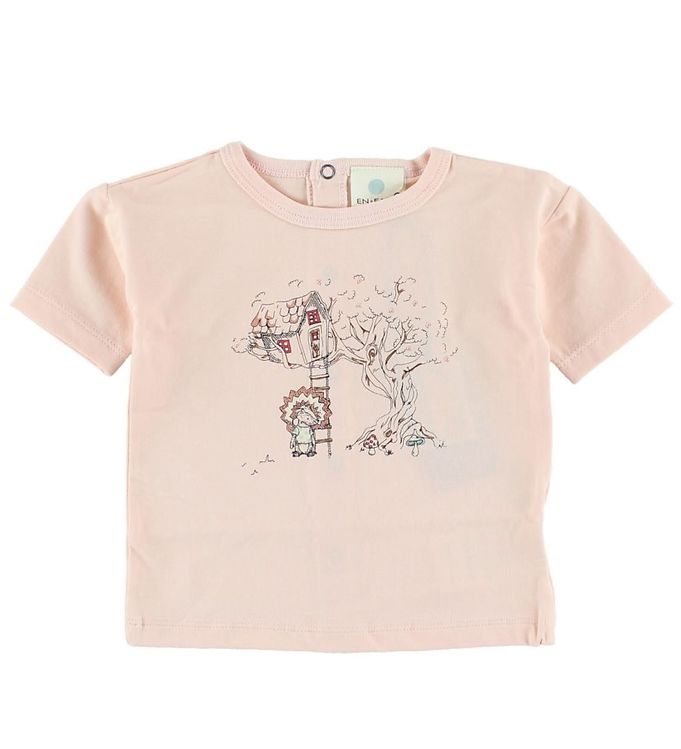 #3 - En Fant T-shirt - Lys rosa m. Print