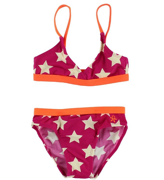 Billede af Color Kids Bikini - UV40+ - Pink/Orange m. Stjerner