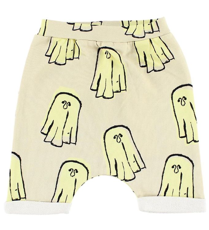 Image of Popupshop Baggy Shorts - Creme m. Spøgelser (58756-313553)