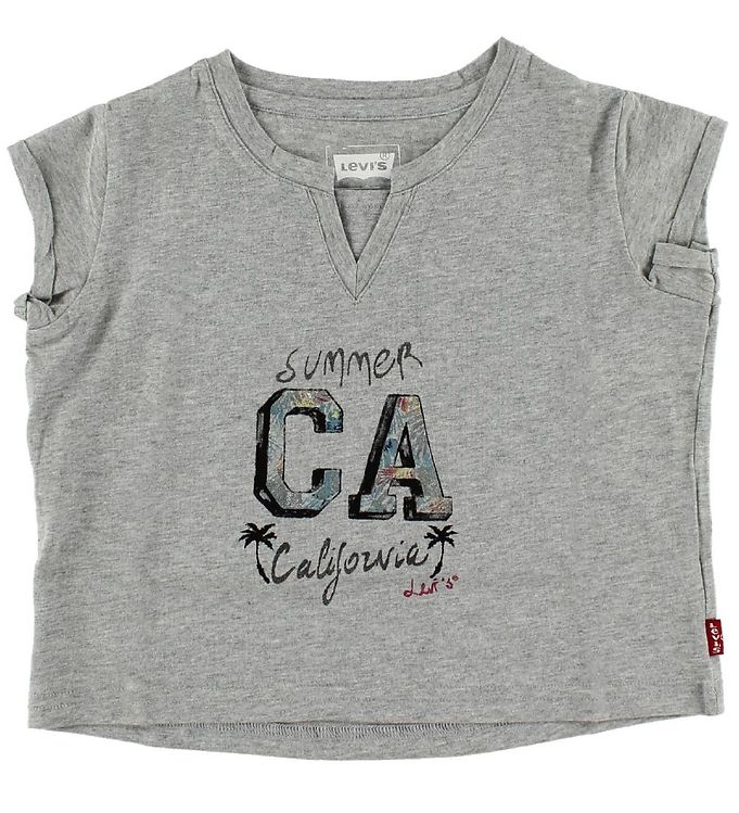 8: Levis T-shirt - Chloe - Gråmeleret m. California