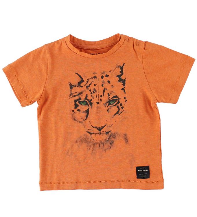 5: Mini A Ture T-Shirts - Legolas - Orangemeleret m. Leopard