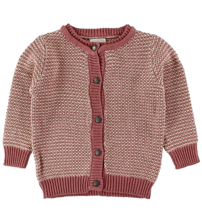 #2 - En Fant Cardigan - Strik - Rosa/Creme