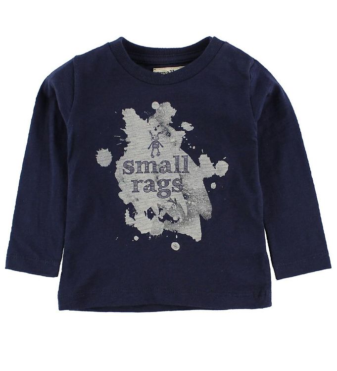 Billede af Small Rags Bluse - Navy m. Print