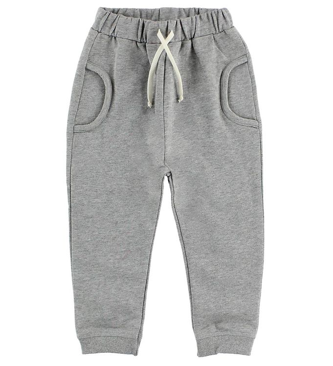 Image of Minipop Sweatpants - Gråmeleret - 56 - Minipop Bukser - Bomuld (80009-431054)