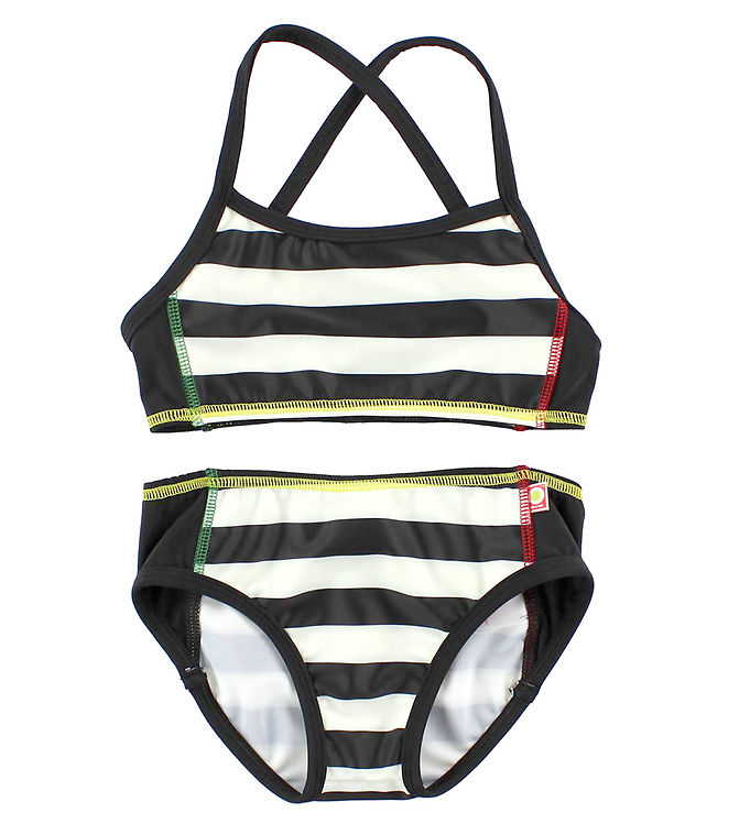 revolution magi Kirurgi Katvig Classics Bikini - UV60 - Sort/Hvidstribet » Fragtfri i DK