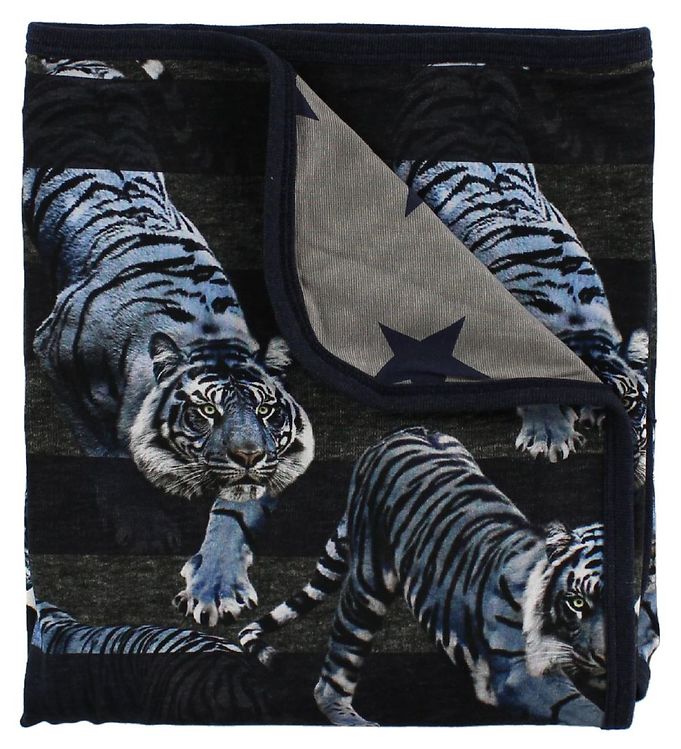 7: Molo Tæppe - 80x75 - Niles - Blue Tigers