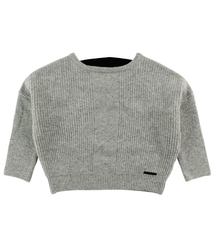 Image of DKNY Bluse - Uld - Lysegrå (JE263)