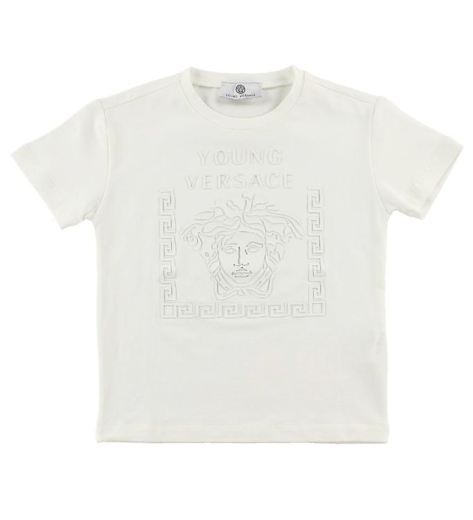 Billede af Young Versace T-Shirt - Hvid m. Tyk Print