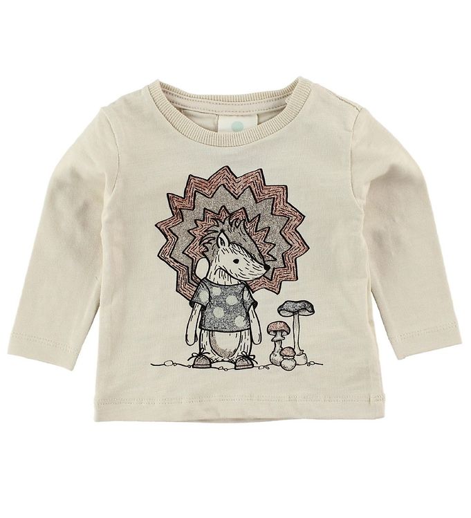 En Fant Bluse - Creme m. Stinkdyr