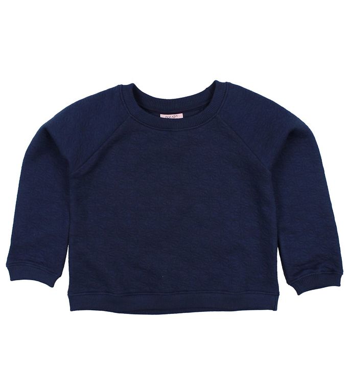 #3 - Noa Noa miniature Bluse - Navy m. Struktur