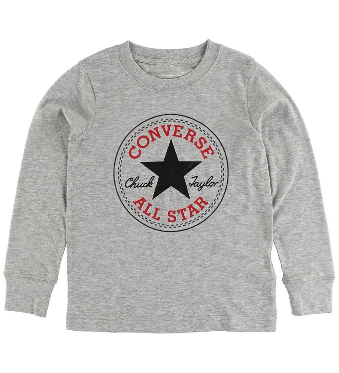 Image of Converse Bluse - Gråmeleret m. Logo (89674-4706041)