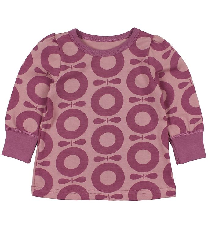 Katvig Classics Bluse - Rosa m. Lilla Æbler