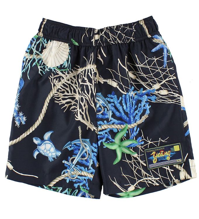 #2 - Young Versace Badeshorts - Navy m. Havdyr