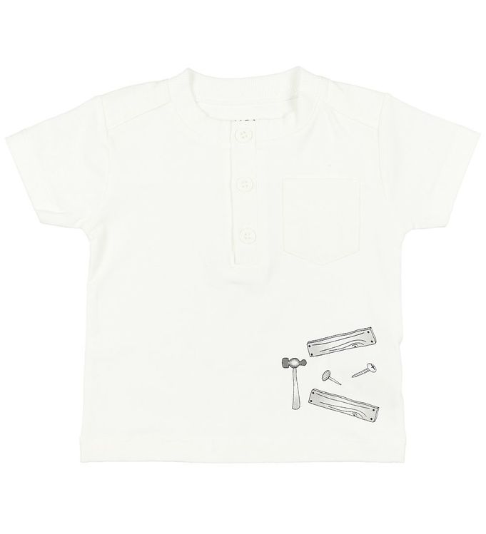 8: Fixoni T-shirt - Creme m. Print