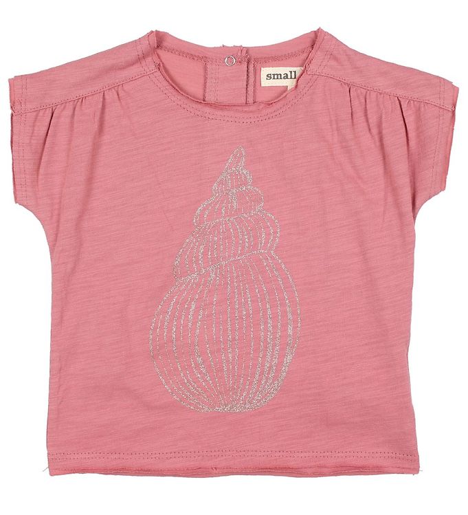 9: Small Rags T-shirt - Grace - Støvet Rosa m. Glitter