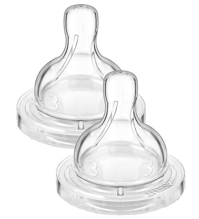 Image of Philips Avent Flaskesutter - 2-pak - Classic+ - Medium Flow (104980-574782)
