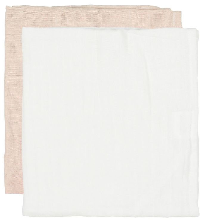 Image of CAMA Copenhagen Stofbleer - 2-pak - 65x40 cm - Hvid/Rosa - OneSize - CAMA Copenhagen Stofble (107344-587321)