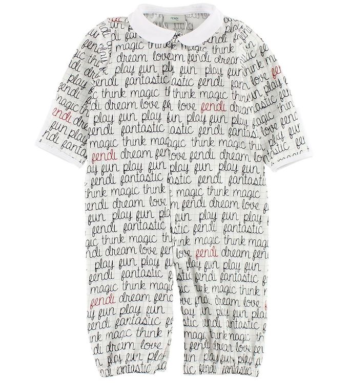 Fendi Kids Heldragt Hvidternet Tekst
