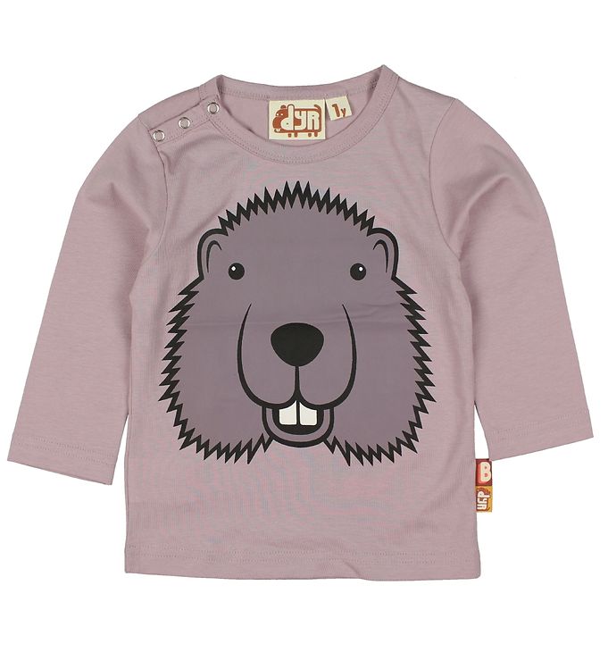 Image of DYR Bluse - DYRCritter - Rosa m. Bæver - 56 - DYR Bluse (108597-594364)