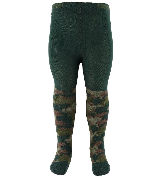Melton Strømpebukser - Grøn Camouflage