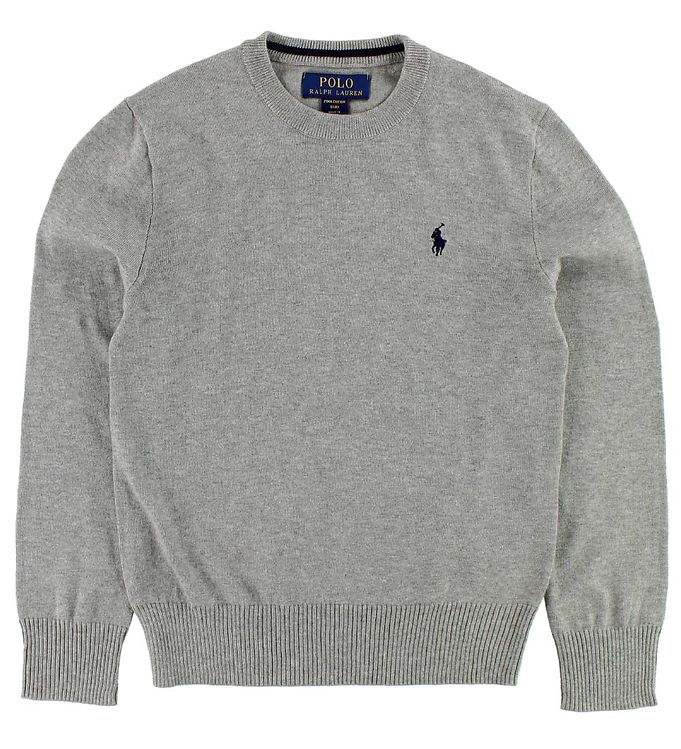 Polo Ralph Lauren Bluse - Strik - Gråmeleret