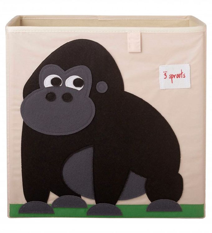 Image of 3 Sprouts Opbevaringskasse - 33x33x33 - Gorilla - OneSize - 3 Sprouts Kasse (109502-599678)