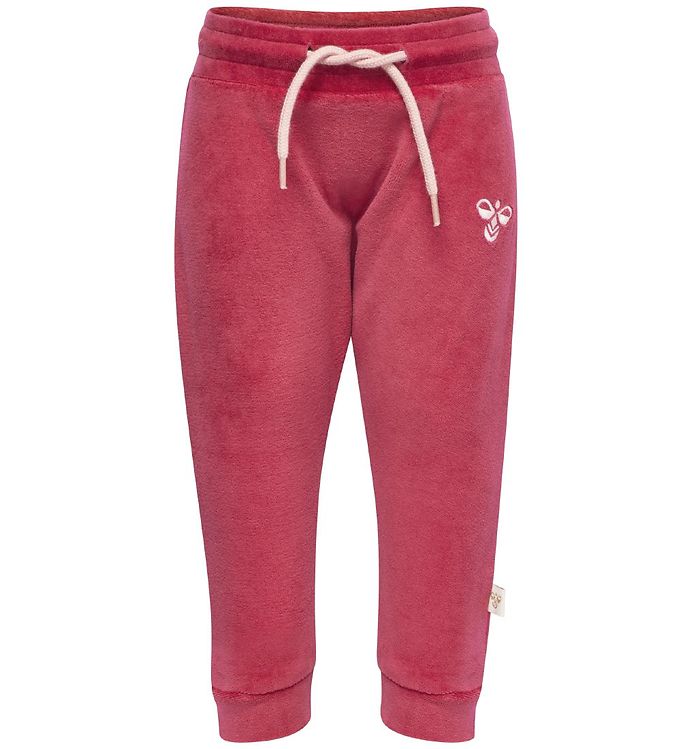 Hummel Bukser - Velour - Mørk Rosa