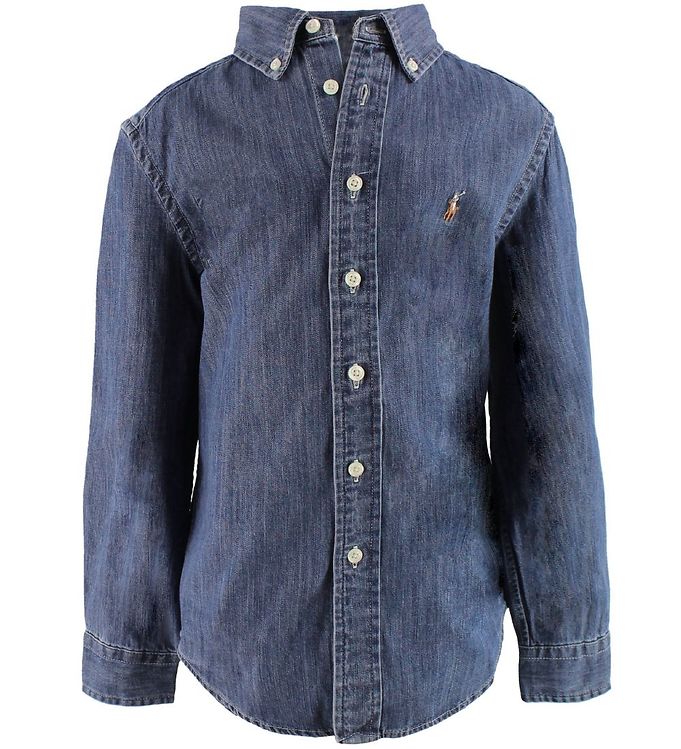 Polo Lauren Skjorte - Denim - Blå » Fri fragt i DK