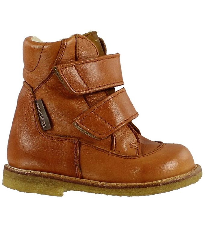 Angulus Vinterstøvler - Tex - Cognac m. For/Velcro