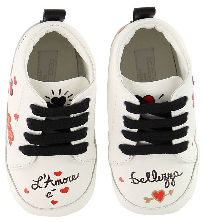 5: Dolce & Gabbana Skindfutter - Sneakers - Hvid m. Print
