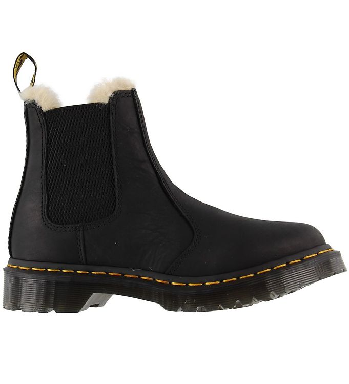 Dr. Martens Vinterstøvler m. For - Leonore - Sort Sort 36 DKK