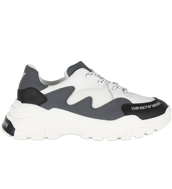 Emporio Armani Sko Sort/hvid/grå