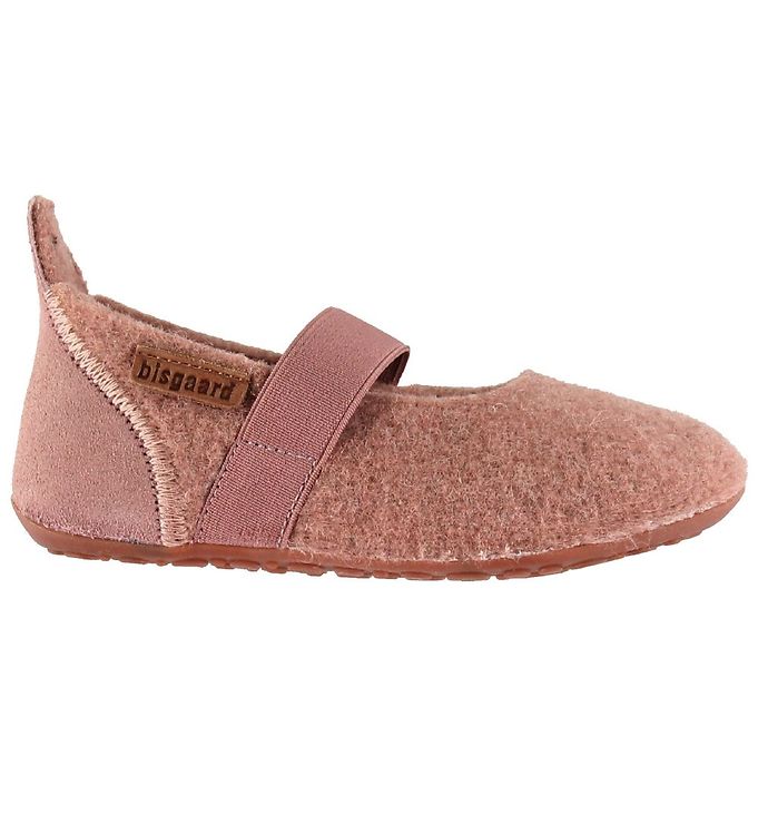 Bisgaard Ballerina Hjemmesko – Uld – Støvet Rosa