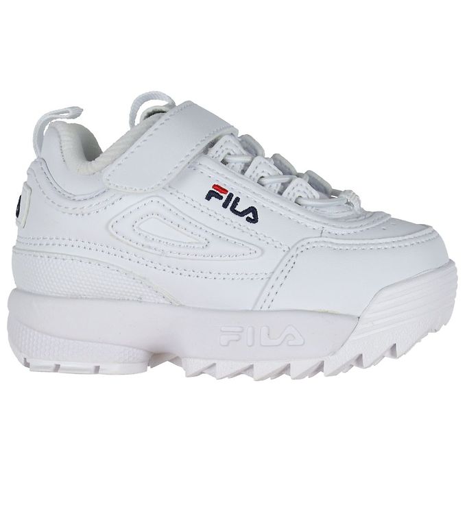 Fila Disruptor E Infants - White Gratis kreditordning