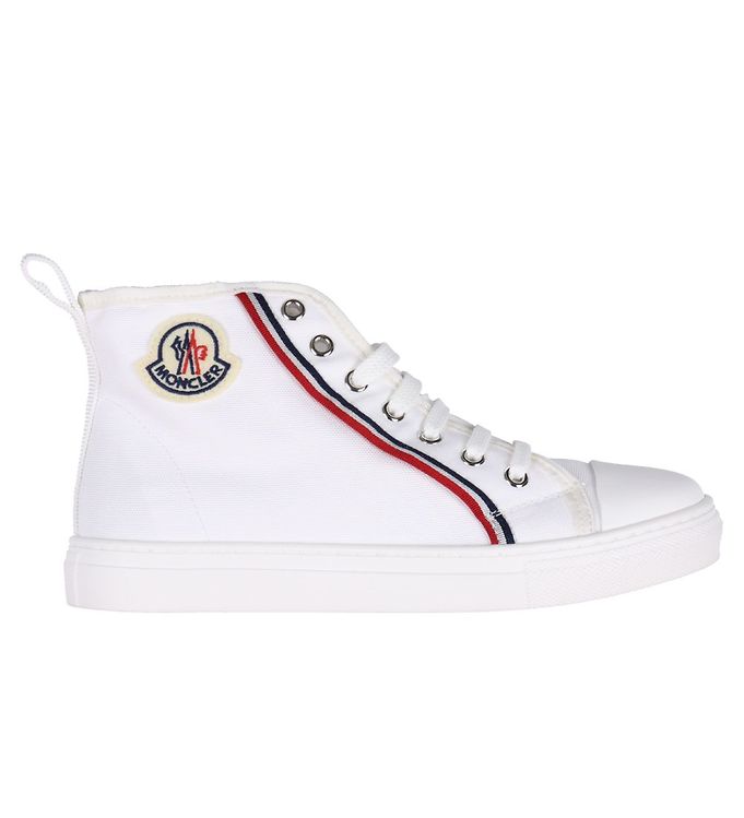 Moncler Sko - - High Top - Hvid Gratis kreditordning