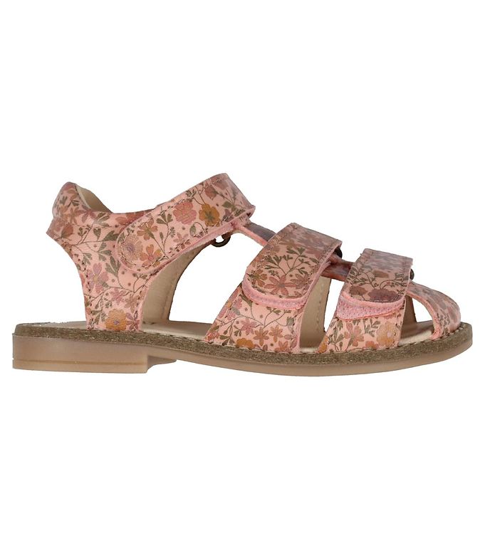 8: Wheat Sandaler - Addison - Rose Sand Flowers