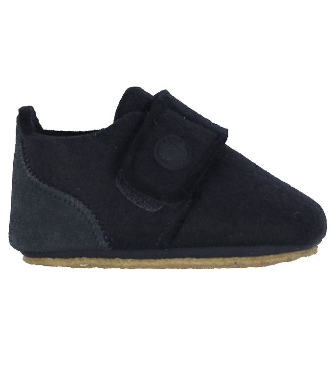 15: Wheat Hjemmesko - Uld - Marlin Felt - Navy