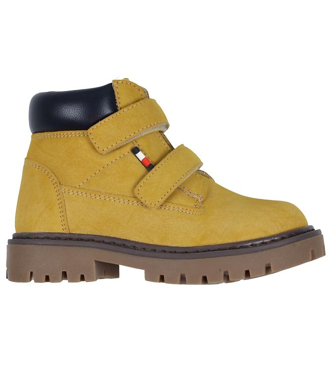 Tommy Hilfiger Støvler Velcro Bootie Ocher/blue