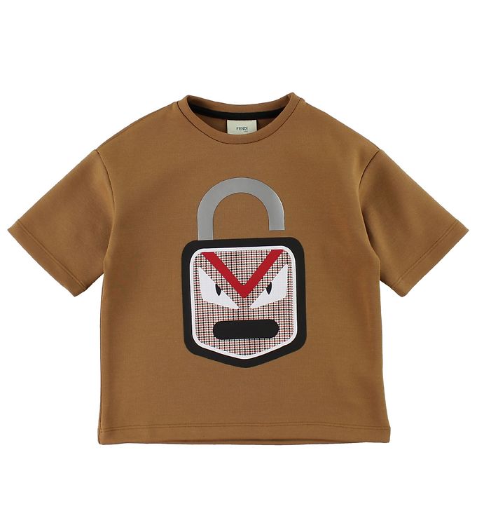 Fendi Kids Shirt Brun Lås