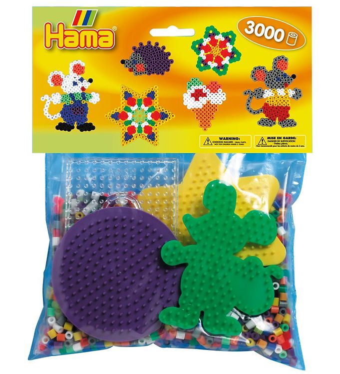 Hama Midi Startsæt - 4 Plader + 3000 perler