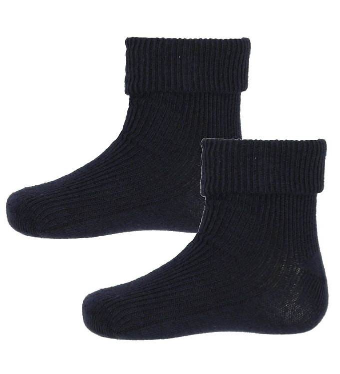 Minymo Minymo Strømper - 2-Pak - Navy Drengetøj