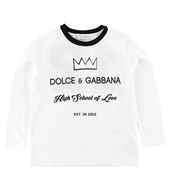 Dolce & Gabbana Bluse - Hvid m. Print