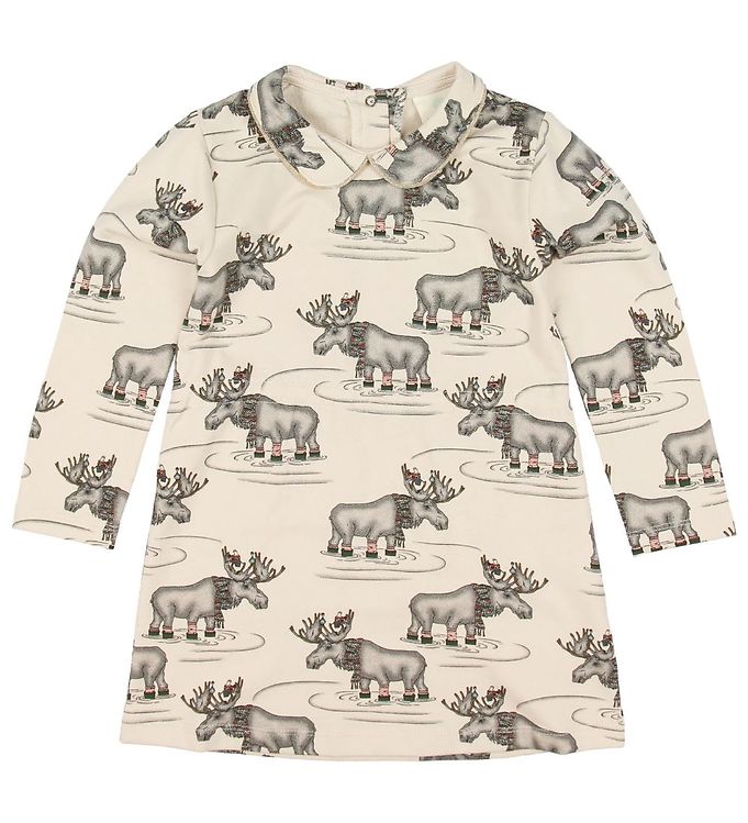 9: En Fant Kjole - Beige m. Print