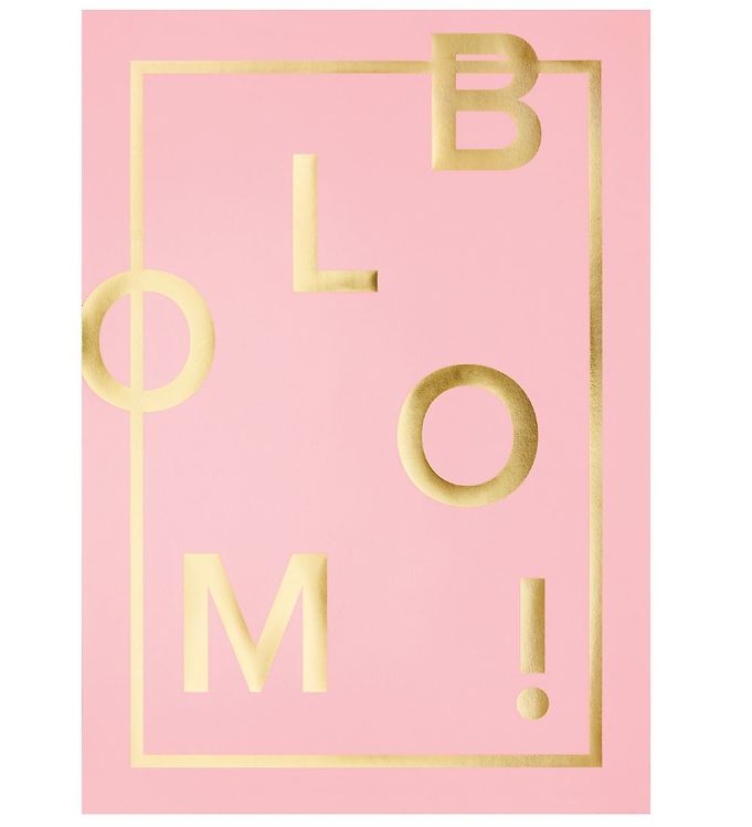 Image of I Love My Type Plakat - A3 - Bloom! - Rosa - OneSize - I Love My Type Plakat (116923-639653)