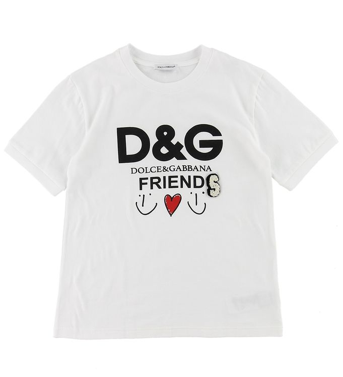 Dolce & Gabbana T-shirt - Hvid m. Logo male