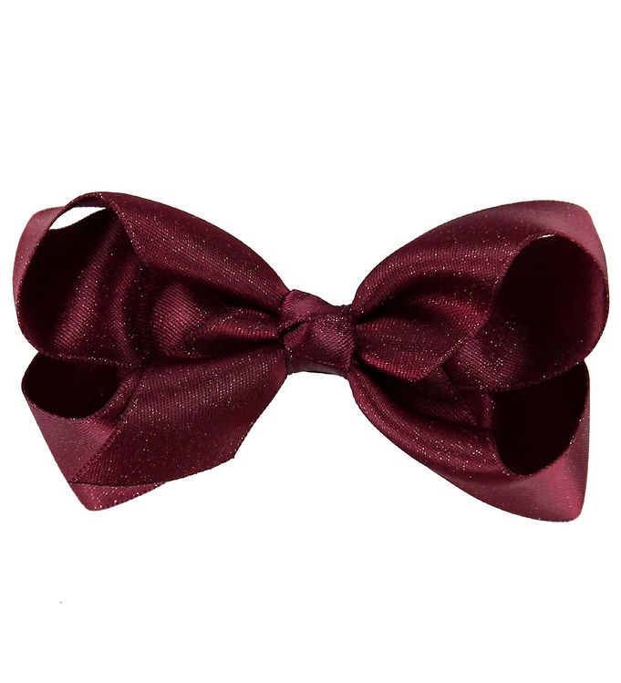 9: Little Wonders Hårsløjfe - 8 cm - Kornelia - Satin - Bordeaux G