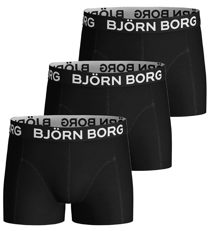 Image of Björn Borg Boxershorts - 3-pak - Sort - 15 år (170) - Björn Borg Boxershorts (118913-648749)